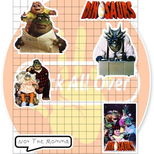 90s Dinosaurs Tv Show Sticker pack image 2
