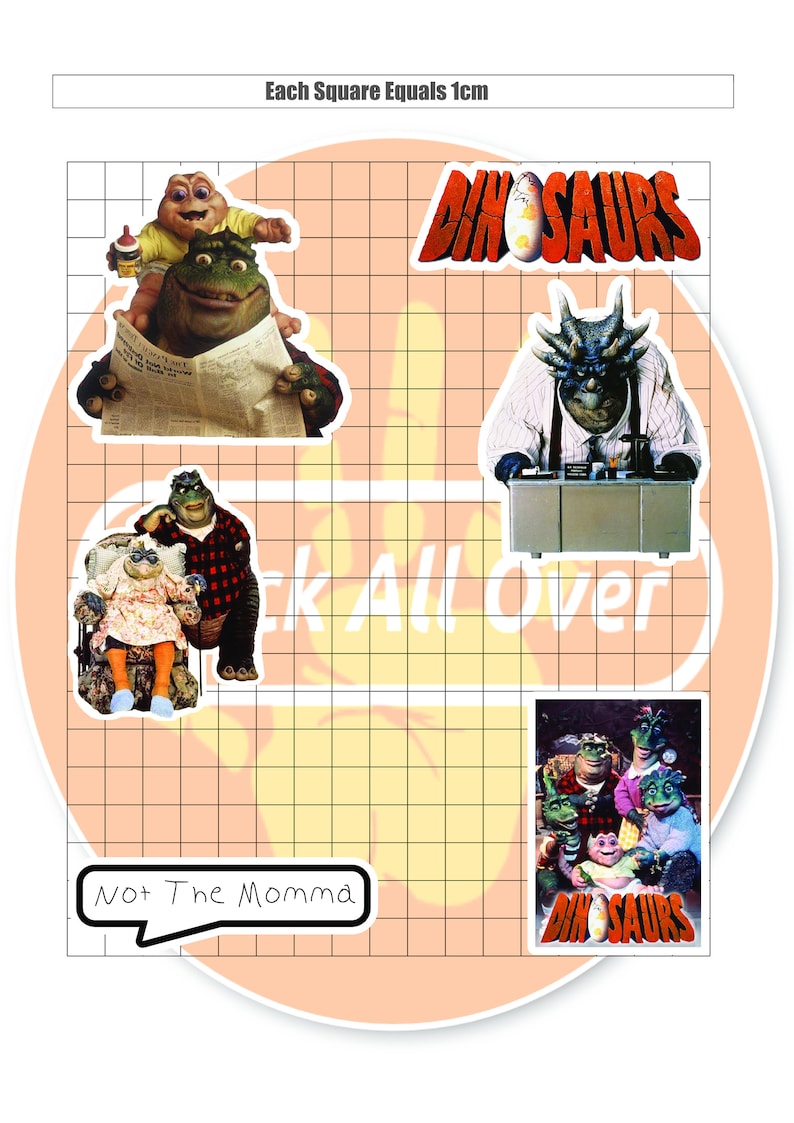 90s Dinosaurs Tv Show Sticker pack image 2
