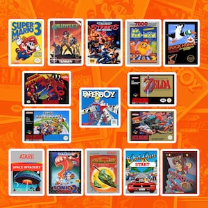 Pacote de arte de caixa de jogos retrô
