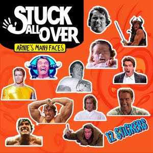 Die vielen Gesichter von Arnie Sticker Set