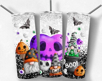 Gnome Halloween Tumbler | Personalized 30 oz Travel Mug