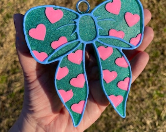 Heart Bow Car Freshie: Deliciously Scented