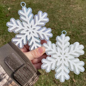 Snowflake Car Freshie: Christmas Scented Air Freshener
