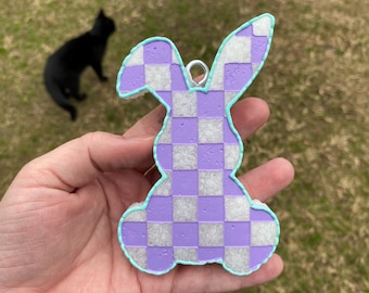 Checkered Bunny Car Freshie: Deliciously Scented