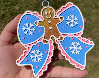 Gingerbread Bow Car Freshie: Deliciously Scented