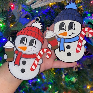 Cosy Snowman Car Freshie: kerstgeurige luchtverfrisser