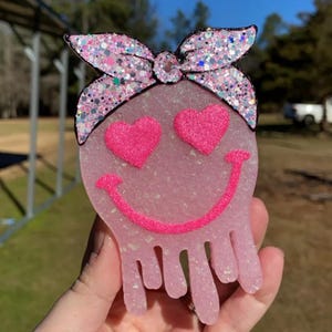 Valentine Drip Smiley Freshie | Cute freshies | car freshies