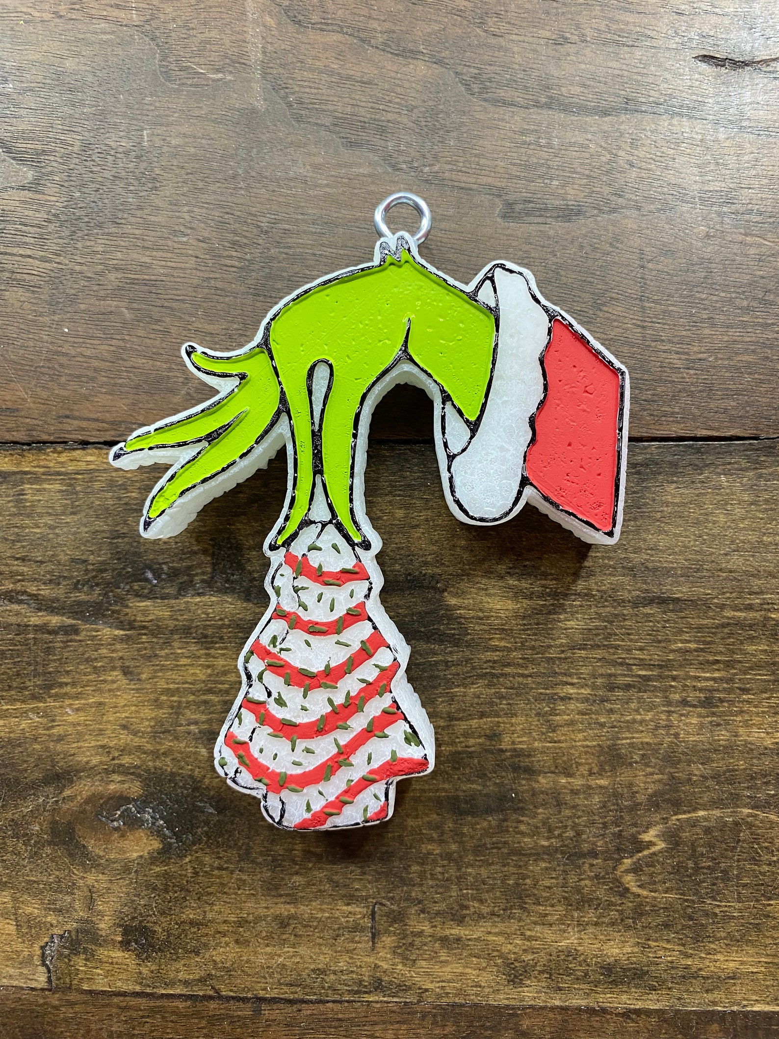 Green Guy Hand Christmas Tree Cake Freshie Christmas Freshies Car