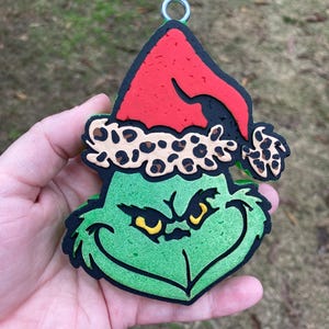 Christmas Grouch Green Guy Car Freshie, Car Scent, Air Freshener