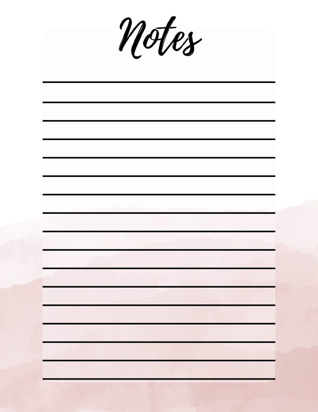 Notes Page - Etsy
