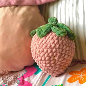Strawberry Plushie Crochet Pattern Downloadable PDF