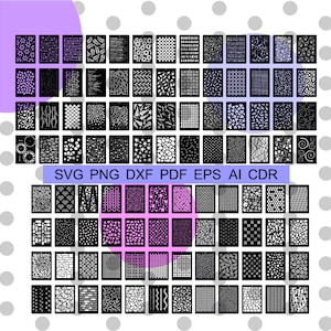 NUEVA colección de paneles svg, paquete de plantillas reutilizables cortadas con láser, patrones y fondos vectoriales repetidos, plantillas de textura, colección de decoración del hogar