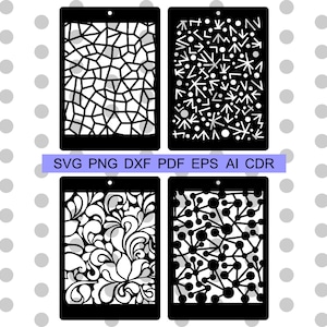 ステンシル背景 svg レーザーカット cdr、幾何学模様、パネルコレクションバンドル、装飾壁パネルパターン、家の装飾用クリップ アート