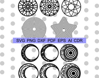 Lot Boho Dreamcatcher SVG : fichiers découpés au laser (téléchargement numérique)