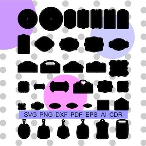 Charcuterie Board SVG Bundle: Cutting Board Template (Digital File)
