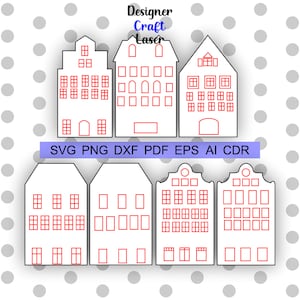 Casas de Natal arquivos plotter svg broches de madeira decorações svg broche svg, pin svg, feliz ano novo floco de neve png dxf silhueta cricut