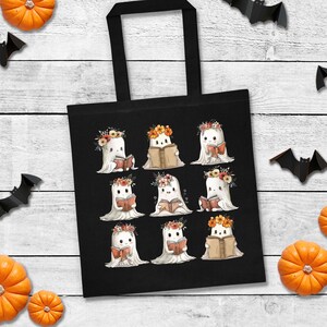 It&#39;s Good Day to Read Tote Bag, Book Lovers Tote, Halloween Tote, Gifts for Book Lover, Halloween Book Bag, Teachers Gift, Kid&#39;s Treat Bag