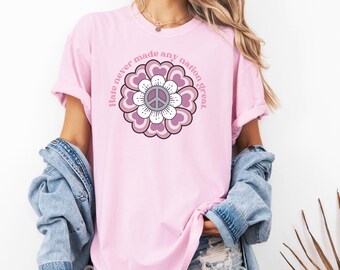 Hate Never Made Any Nation Great, Non Political Shirt, Anti Hate Tee, Anti Racism Tee, Boho Peace Shirt, Uplifting World Peace, Unity Tee