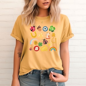 Lucky Shirt, All Things Lucky Shirt, Lucky 7 Shirt, Trendy Aesthetic Shirt, Feeling Lucky, Lucky Shamrock, Maneki Neko, Cute 90s Graphic Tee