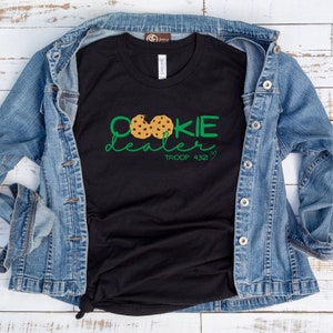 Cookie Dealer Shirt, Troop Number Shirt, Girl Scout Shirt, Cookie Dealer Shirt, Girl Scout Mom Shirt, Scout Troop Shirts, Scout Cookie Shirt image 4