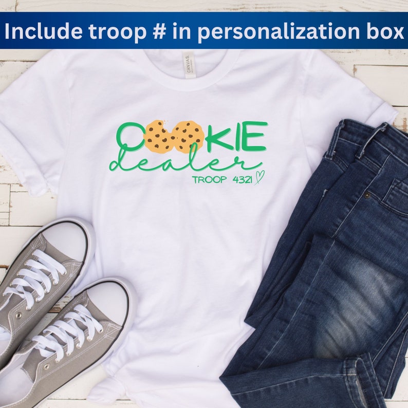 Cookie Dealer Shirt, Troop Number Shirt, Girl Scout Shirt, Cookie Dealer Shirt, Girl Scout Mom Shirt, Scout Troop Shirts, Scout Cookie Shirt image 5