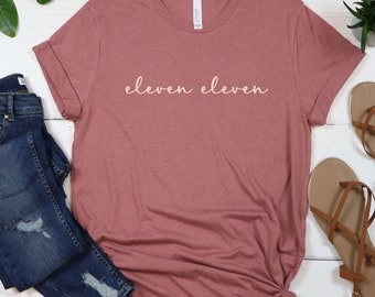 Onze Onze, Desejo 1111, Roupas 11 11, Camiseta 1111, Dom Espiritual, Números de Anjos, Tempo Divino, Camiseta Faça um Desejo, 1111, Camiseta 1111