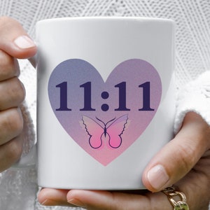Angel 1111 coffee mug, Angel 1111 mug, Angel 1111 gift, Divine Timing, Spiritual gift, Angel 1111, Angel Numbers, 1111, November 11