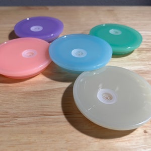 Plastic lids for 16oz glass can cups.