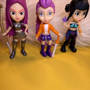 6 Figurines K-Pop Demon Hunters - PVC 11 Cm - Coffret Rumi Mira Zoey - Collection Anime - Cadeau Fan