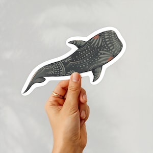 Whale Shark Sticker, Decal, Endangered Marine Life, Ocean-Inspired, Eco-friendly Sticker, Cute Sticker Set, Save The Ocean, Plastic-Free