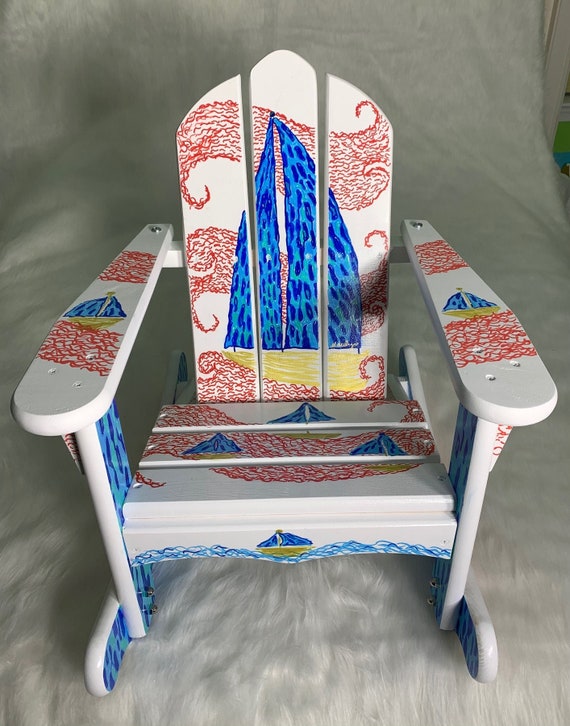 Red white and blue adirondack chairs sale