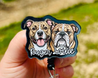 Custom Pet Portrait Badge Reel