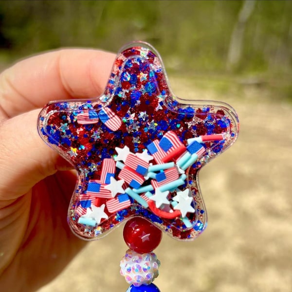 4th of July Star Shaker Badge Reel
