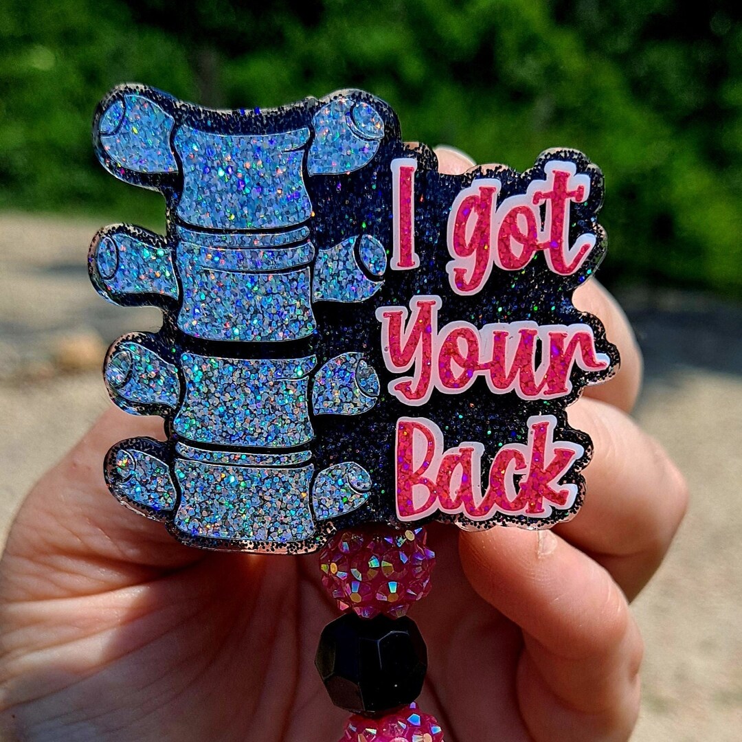 Ortho I Got Your Back Spine Work Id Badge Reel Holder Clip. - Etsy