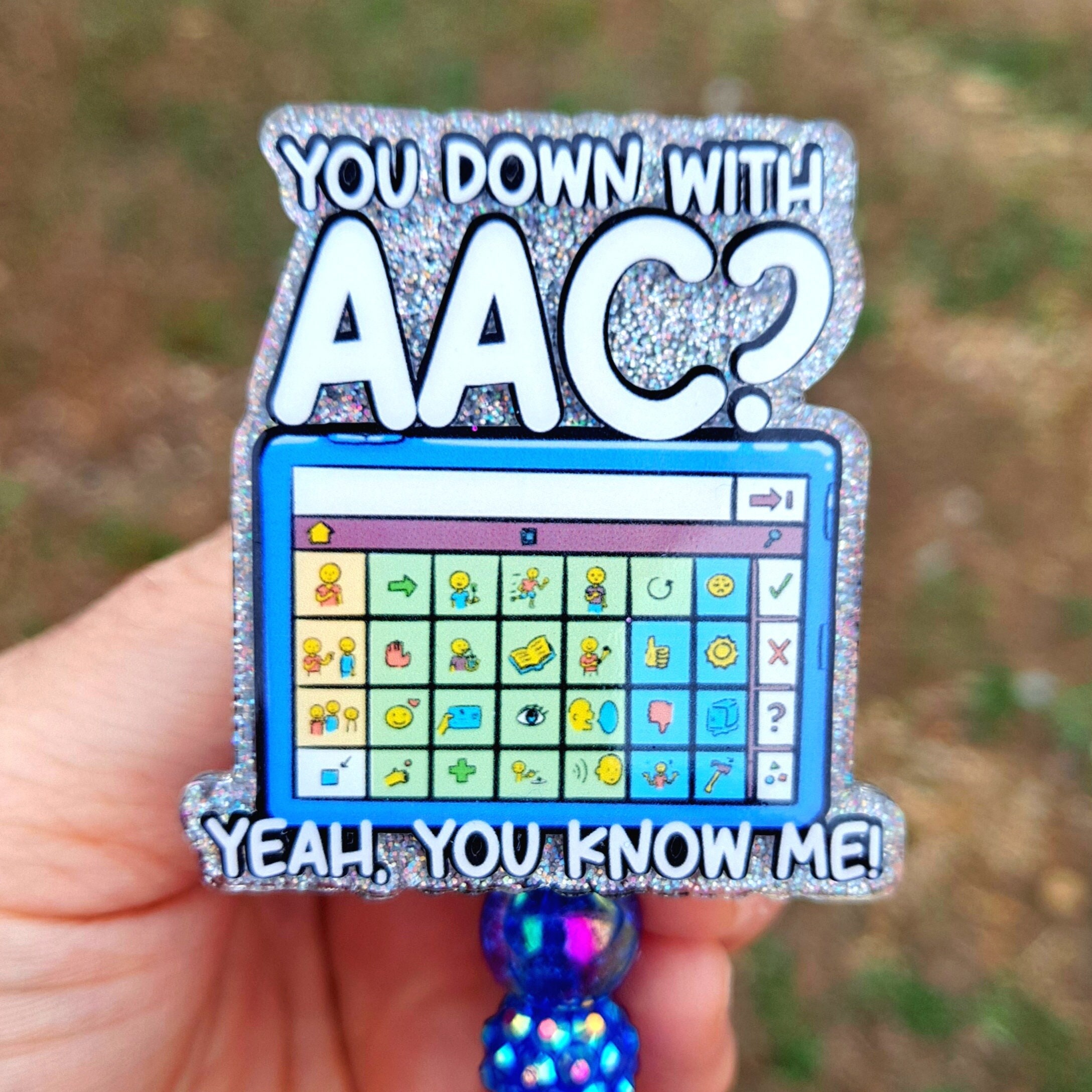 AAC Speech Language Pathologist Badge Reel 