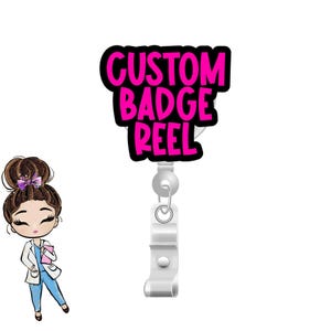 Custom Badge Reel For Work Id Badge.