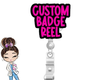 Custom Badge Reel For Work Id Badge.