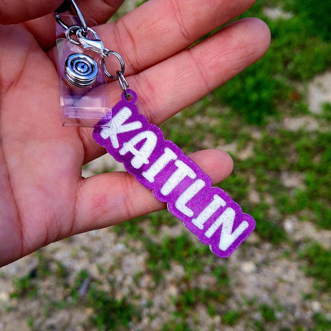 Name Tag Charm for Work Id Badge Reel Holder. Etsy