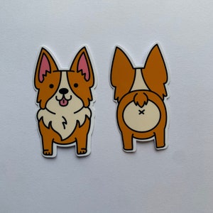 Corgi duo sticker