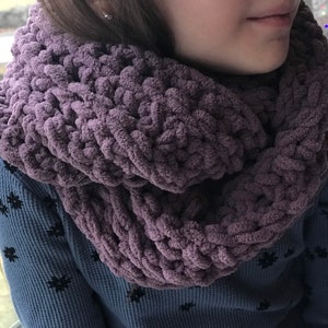 Super Soft Crochet Chenille Infinity Scarf-Our Bestseller!