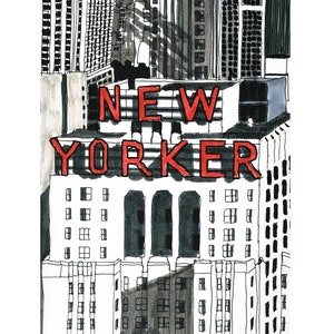 Fine Art Print of the New Yorker Hotel - New York City - New York City Art, NYC Art, NYC Print, New Yorker Art, New York City Print