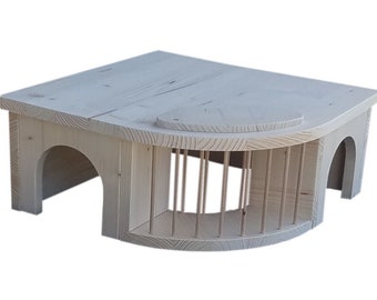 Meerschweinchen Haus Häuschen Heuraufe 80014