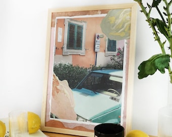 A Day in Rome - Illustration DIN A3 - Art Print Collage - Wall Art