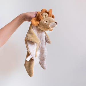 Lion Baby Lovey: Personalized Comforter with Pacifier Strap