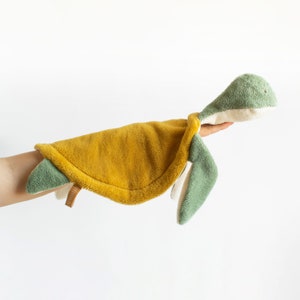 Sea Turtle Lovey – Personalized Baby Blanket – Ocean Themed Comfort Toy – Newborn Gift – Custom Name Soft Plush Toy