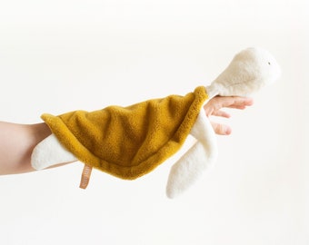 Personalized baby lovey animal. Sea turtle baby blanket gender neutral gift