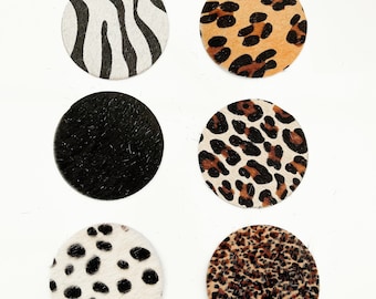 Cowhide Animal Print Coaster (Pack of 6)