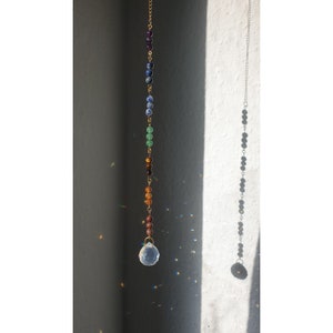 Gemstone Suncatcher Suncatcher Lightcatcher Rainbow Window Decoration Charka Tiger Eye Carnelian Aventurine Amethyst Jasper Lapis Lazuli Sodalite