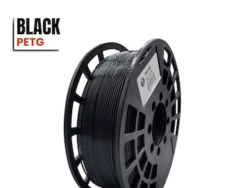 PETG Filament | Black | 1.75mm 3D printing filament | 1kg/2.2lb spools | IIID MAX