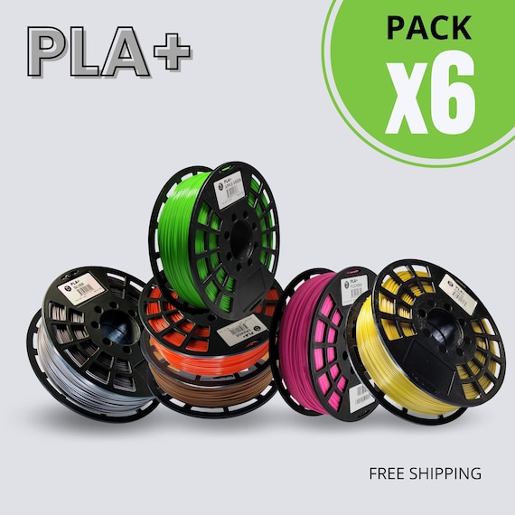 PLA Filament Pack x6 | 1.75mm 2.2lb/1kg 3D Printing Filament | IIID MAX (Send us a message with your color choices)